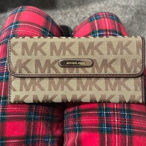 Michael Kohrs monogram brown wallet
